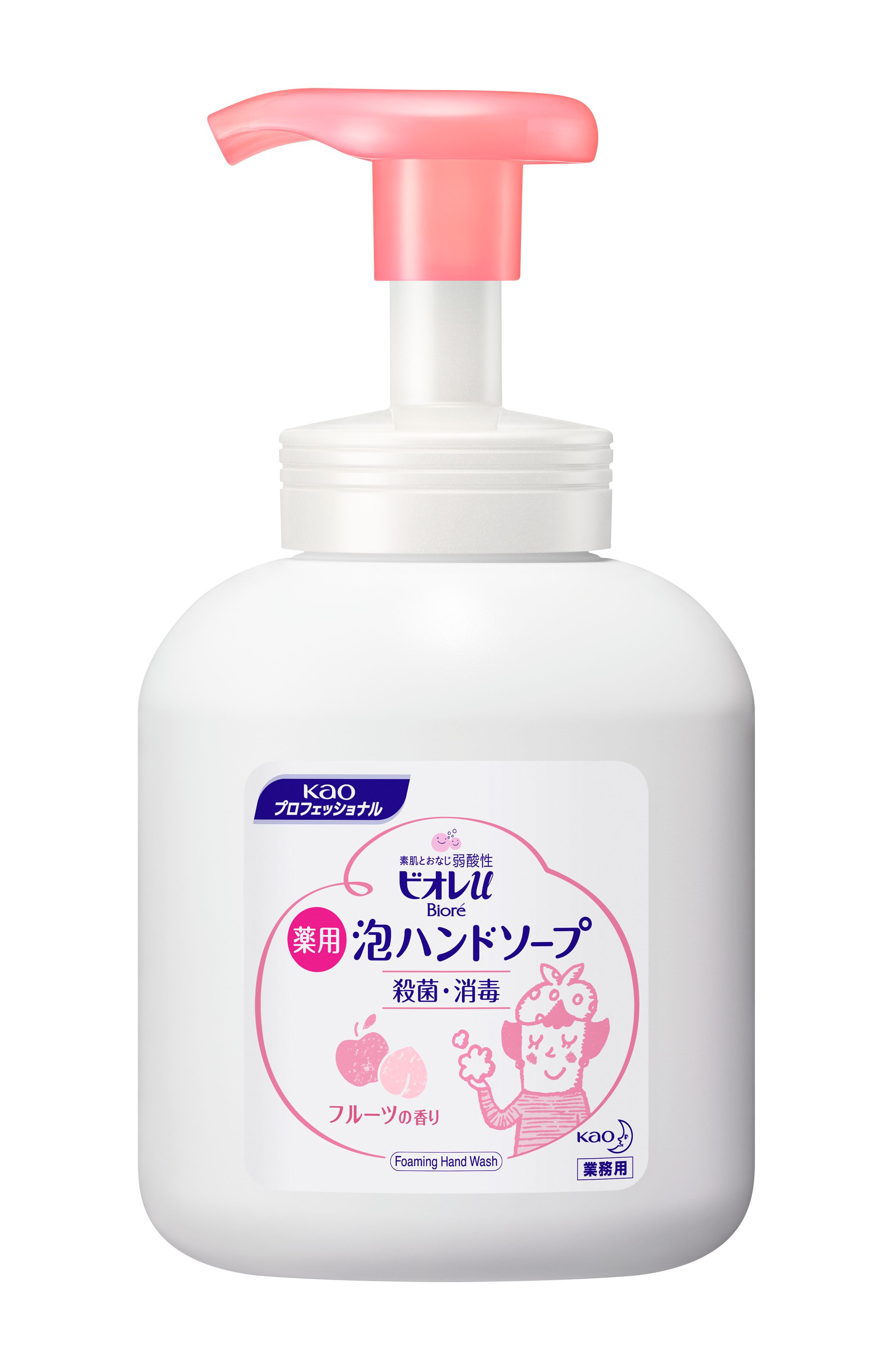 製品情報 | ビオレｕ泡ハンドソープ フルーツの香り 業務用 専用ポンプボトル ３５０ｍＬ - 花王プロフェッショナル・サービス